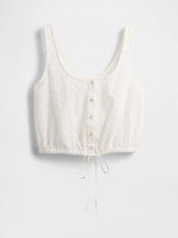Cinched-Hem Crop Top