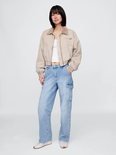 Mid Rise '90s Loose Cargo Jeans