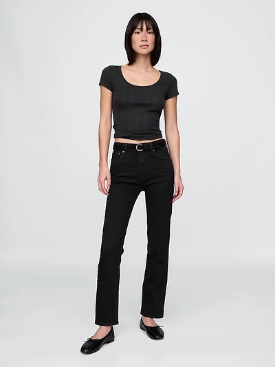 High Rise '90s Slim Straight Jeans