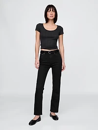 High Rise '90s Slim Straight Jeans