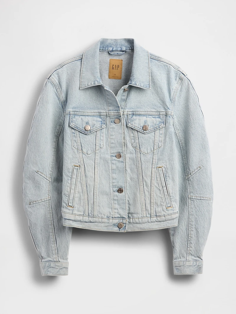 Barrel-Sleeve Icon Denim Jacket