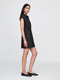 Linen-Blend Shirtdress