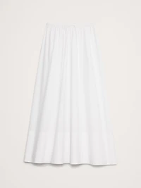 Cotton Poplin Maxi Skirt