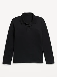 School Uniform Long-Sleeve Polo Shirt for Boys