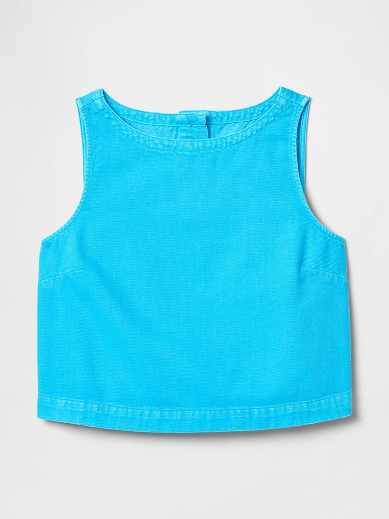 UltraSoft Denim Shell Tank Top