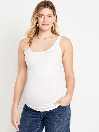 Camisole côtelée à encolure dégagée de maternit
