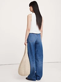 Lace-Trim Linen Vest