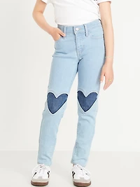 High-Waisted Rockstar 360° Stretch Knee-Patch Jeggings for Girls