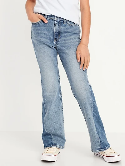 High-Waisted Flare-Leg Jeans for Girls