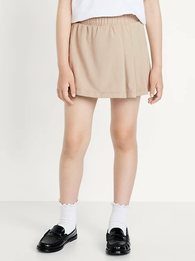 High-Waisted PowerChill Pleated Performance Skort for Girls