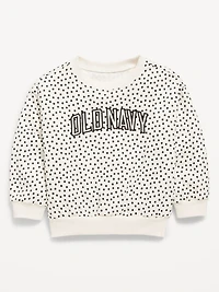 Printed Long-Sleeve Logo-Graphic Sweatshirt for Toddler Girls