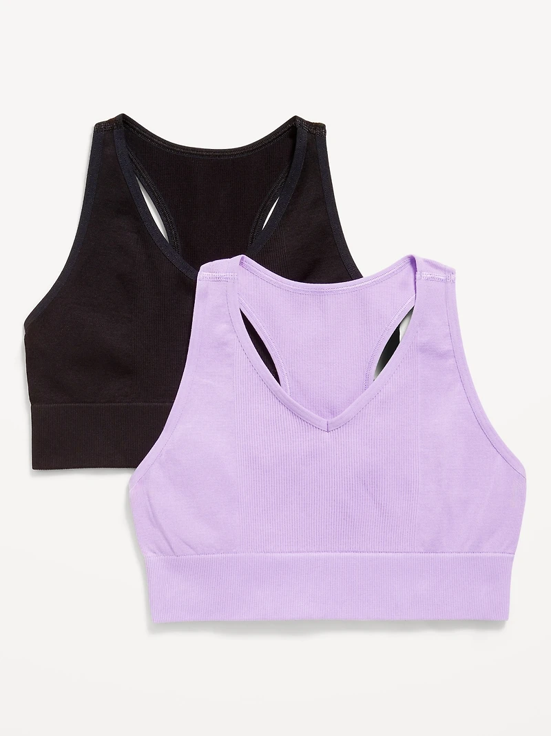Seamless Performance Bra 2-Pack for Girls