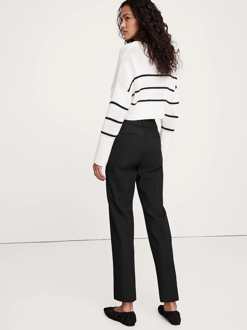 High-Rise Modern Slim City Stretch Ankle Pant