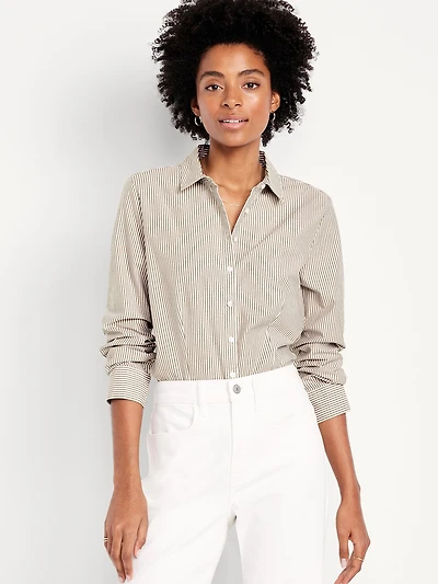 Slim Button-Down Striped Shirt