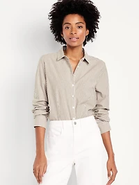 Slim Button-Down Striped Shirt