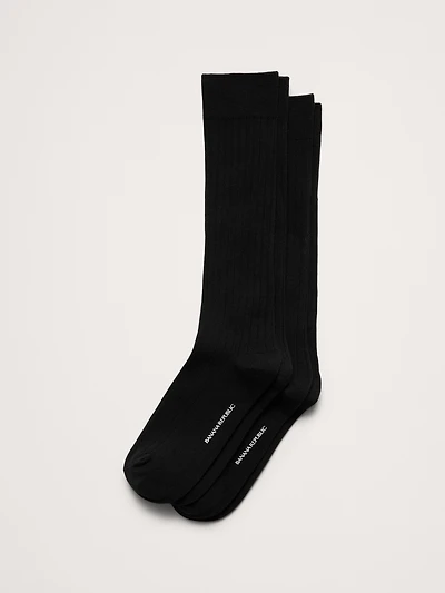Ribbed Trouser Sock 2-Pack