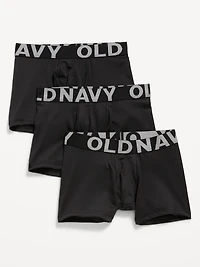 Go-Dry Boxer-Briefs Performance Underwear 3-Pack for Boys