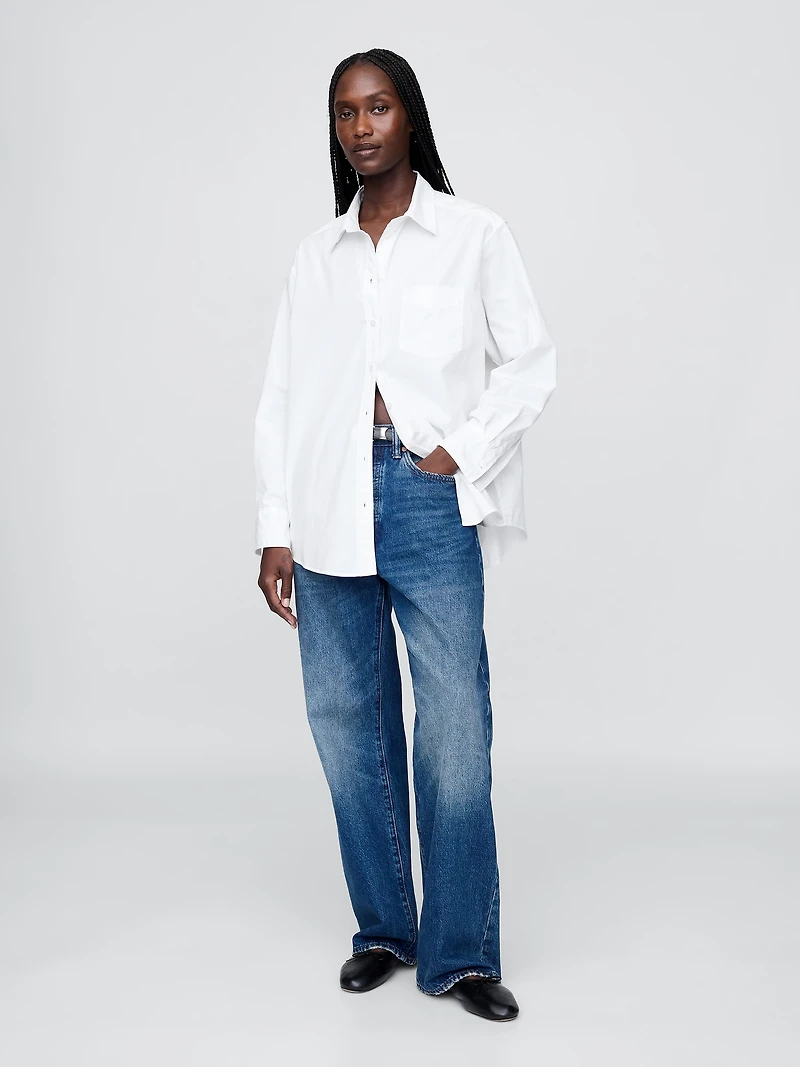 Organic Cotton Poplin Big Shirt