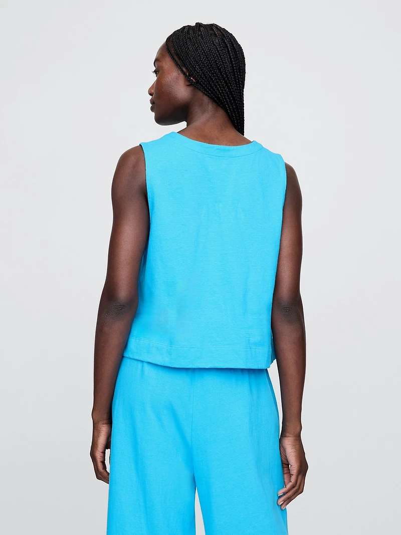 UltraSoft Denim Shell Tank Top