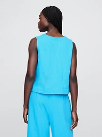 UltraSoft Denim Shell Tank Top