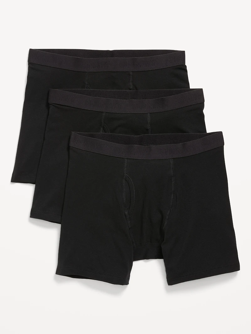 3-Pack Soft-Washed Boxer Briefs - 6.25-inch inseam