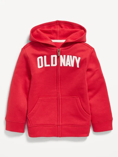 Unisex Logo-Graphic Zip Hoodie for Toddler