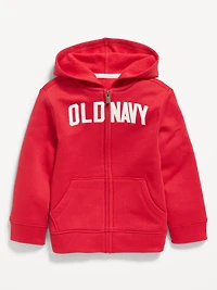 Unisex Logo-Graphic Zip Hoodie for Toddler