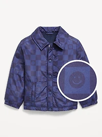 Button-Front Soccer Jacket for Toddler Boys