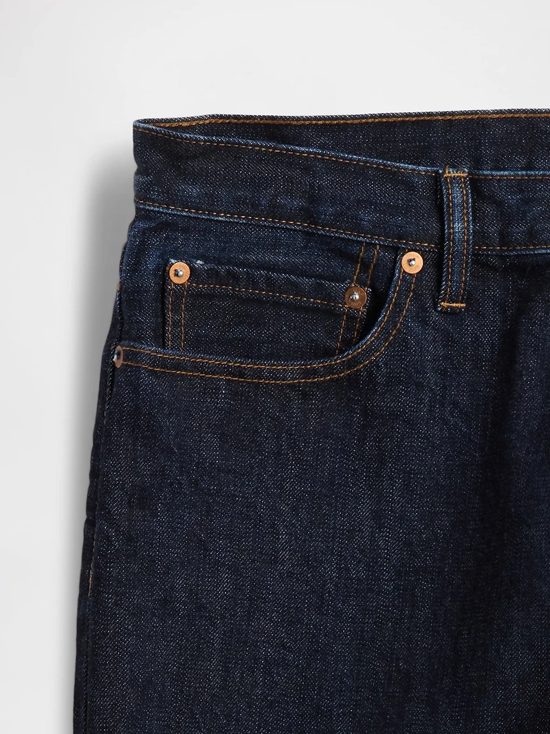 Jean droit décontracté en tissu épais