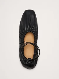 Ruched Ballet Flat