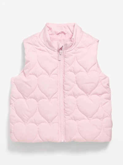 Water-Resistant Quilted Puffer Vest for Baby