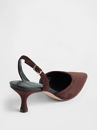 Slingback Kitten Heels