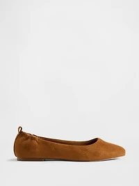 Vegan Suede Ballet Flats