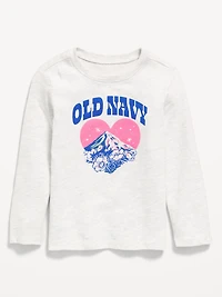 Long-Sleeve Logo-Graphic T-Shirt for Toddler Girls