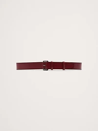 Leather Belt with Covered Roller Buckle