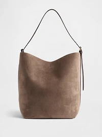 Vegan Suede Bucket Bag
