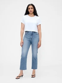 High Rise ’90s Slim Straight Crop Jeans