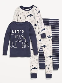 Snug-Fit Graphic Pajama 4-Piece for Toddler & Baby