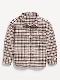 Long-Sleeve Plaid Pocket Shirt for Baby