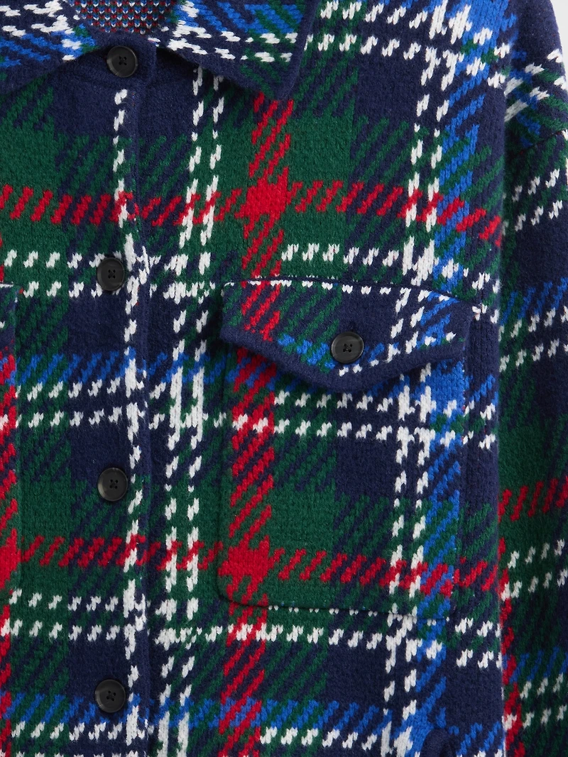 CashSoft Oversized Shirt Jacket