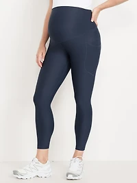 Legging PowerSoft côtelé longueur 7/8 à panneau couvrant de maternit