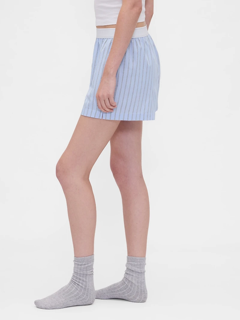 Poplin Logo PJ Boxer Shorts