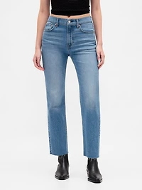 High Rise ’90s Slim Straight Crop Jeans