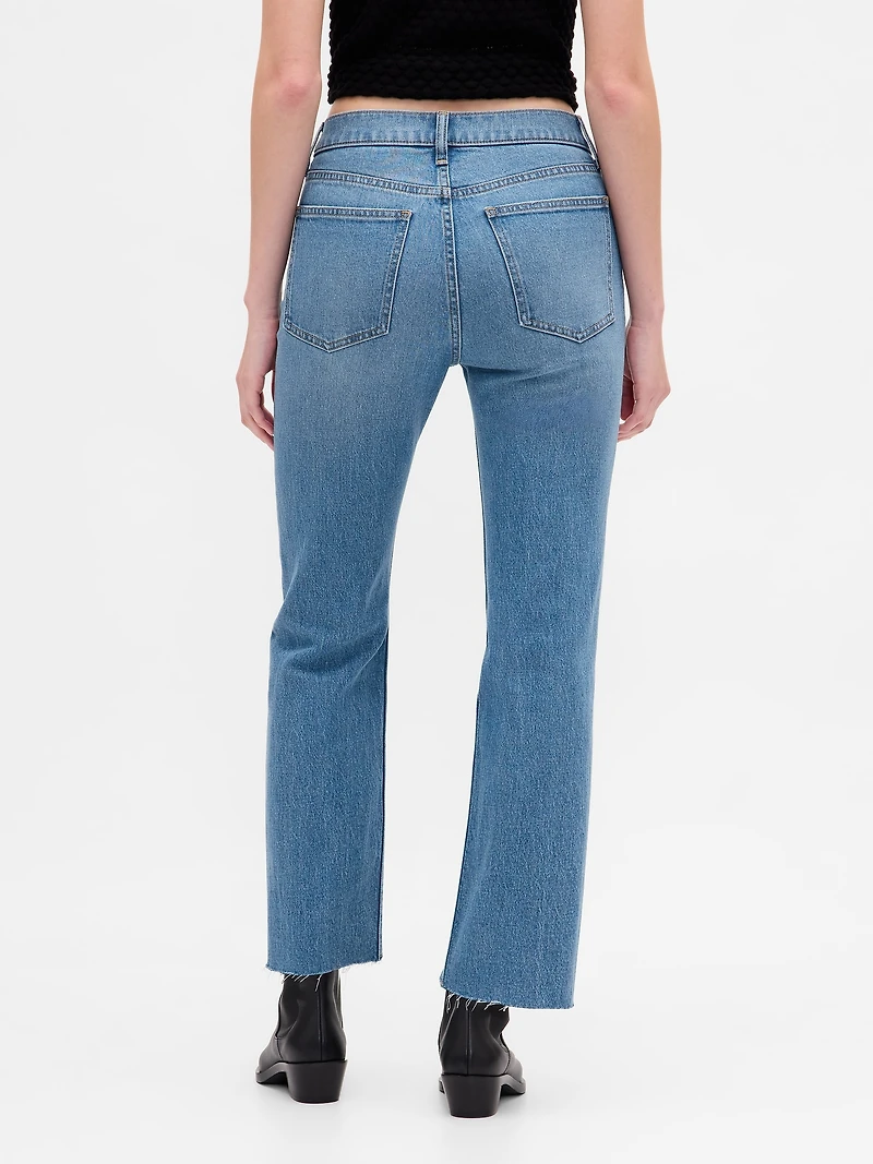 High Rise ’90s Slim Straight Crop Jeans