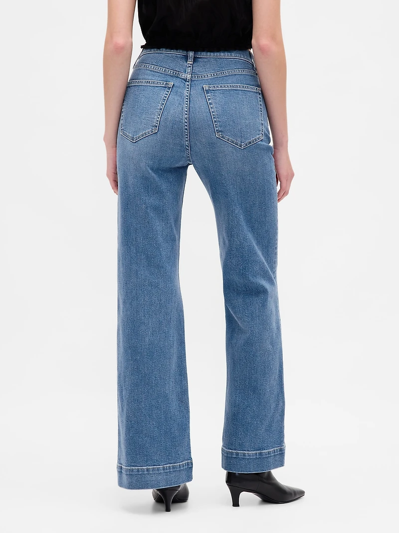 High Rise Relaxed Flare Jeans