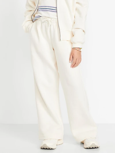 Favorite Fleece High-Waisted Wide-Leg Sweatpants for Girls