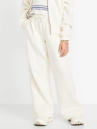 Favorite Fleece High-Waisted Wide-Leg Sweatpants for Girls