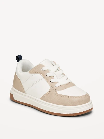 Faux-Leather Sneakers for Toddler Boys