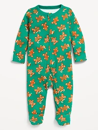 Snug-Fit 2-Way-Zip Footed One-Piece for Baby