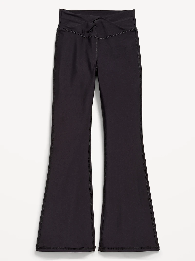 High-Waisted PowerSoft Twist-Front Flare Leggings for Girls